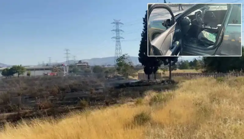 İzmir'de Otluk Alanda Başlayan Yangın, AVM Otoparkına Sıçradı