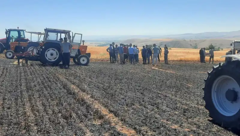 Yozgat'ta Korkutan Yangın: 100 Dönüm Ekili Alan Kül Oldu