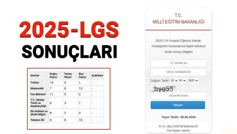 MEB LGS Sınav Sonuçları 2025: Sonuç Sorgulama İşlemleri Hakkında Bilmeniz Gerekenler